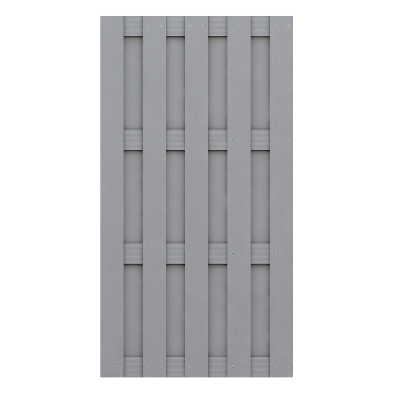 Sichtschutzzaun JUMBO WPC Grau 179 x 95 cm (H x B)