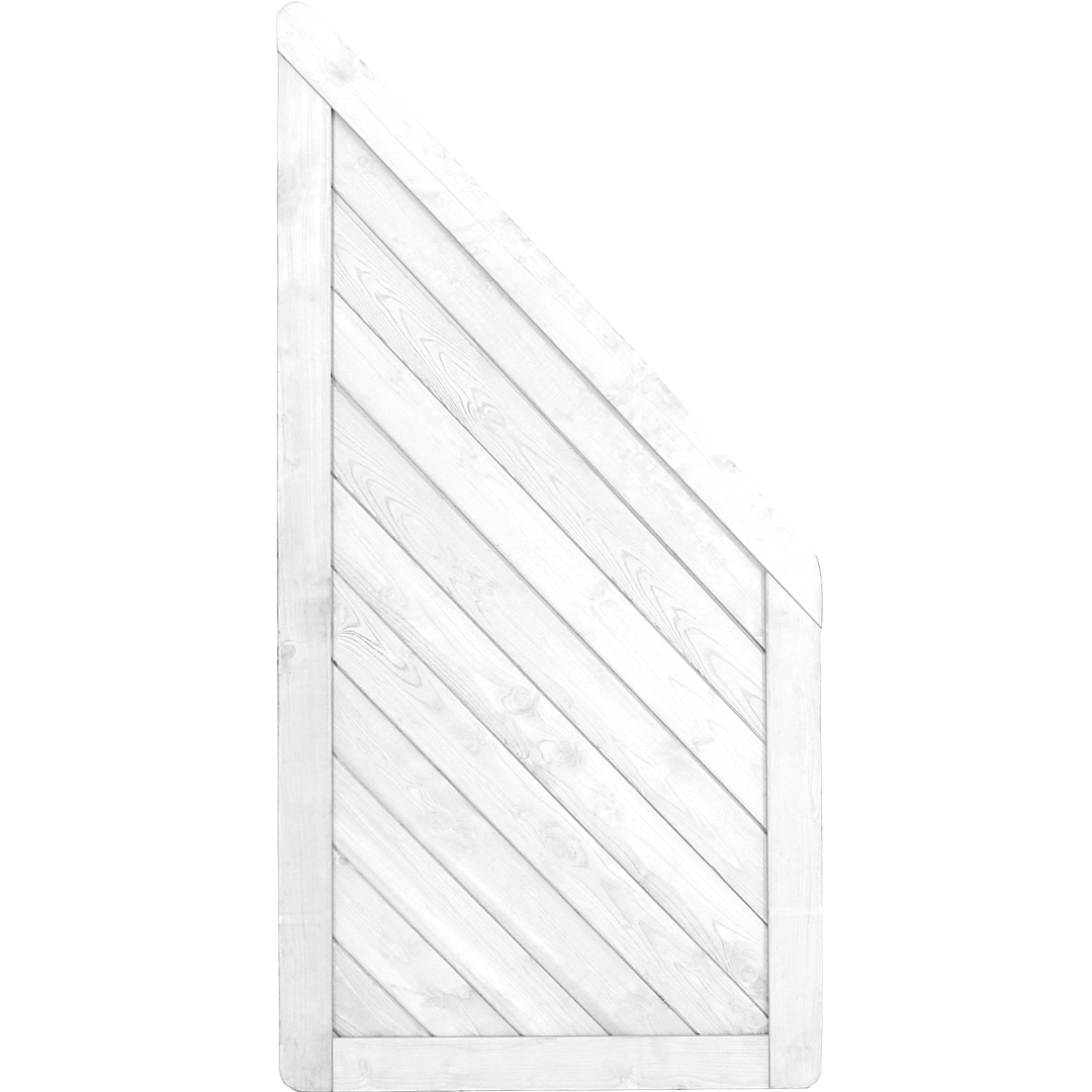 Sichtschutzzaun CARLA Nadelholz Weiß 179/89 x 89 cm (H x B)